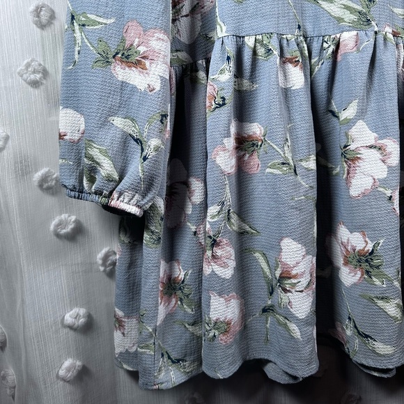 Women’s Floral Long Sleeve Dress Size Large - Picture 5 of 11